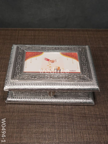 Oxidised Dry Fruit Photo Box - Medium - 5 x 7 inch - W0494