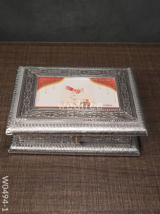 Oxidised Dry Fruit Photo Box - Medium - 5 x 7 inch - W0494