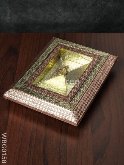 Oxidised Window Dry Fruit Box - 9X7Inches - WBG0158