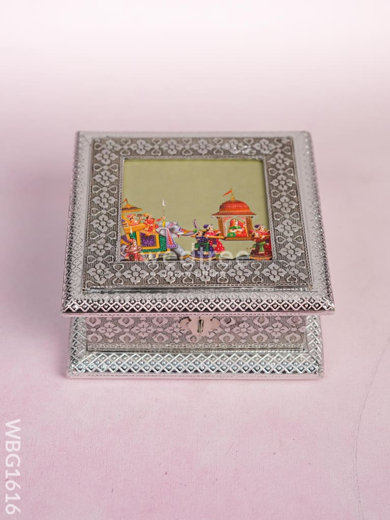 Oxidized Dry Fruit Box - 6 inch - WBG1616