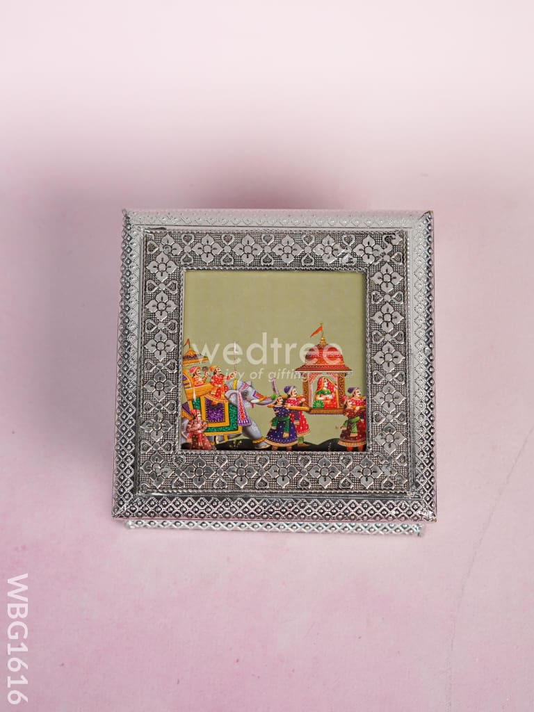 Oxidized Dry Fruit Box - 6 inch - WBG1616