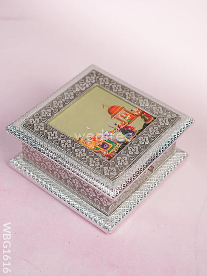 Oxidized Dry Fruit Box - 6 inch - WBG1616