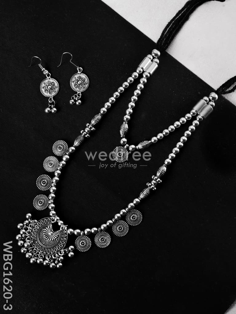 Oxidized Jewellery with Earrings - WBG1620