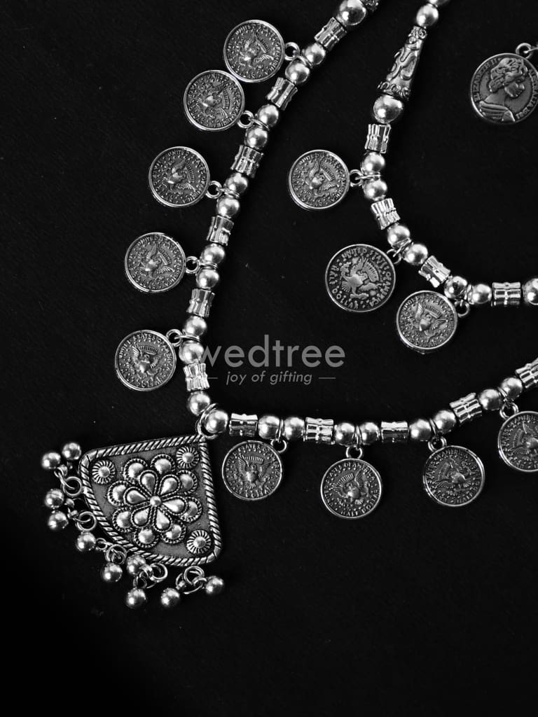 Oxidized Jewellery with Earrings - WBG1620