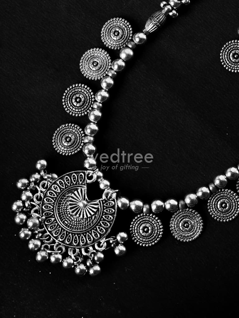 Oxidized Jewellery with Earrings - WBG1620