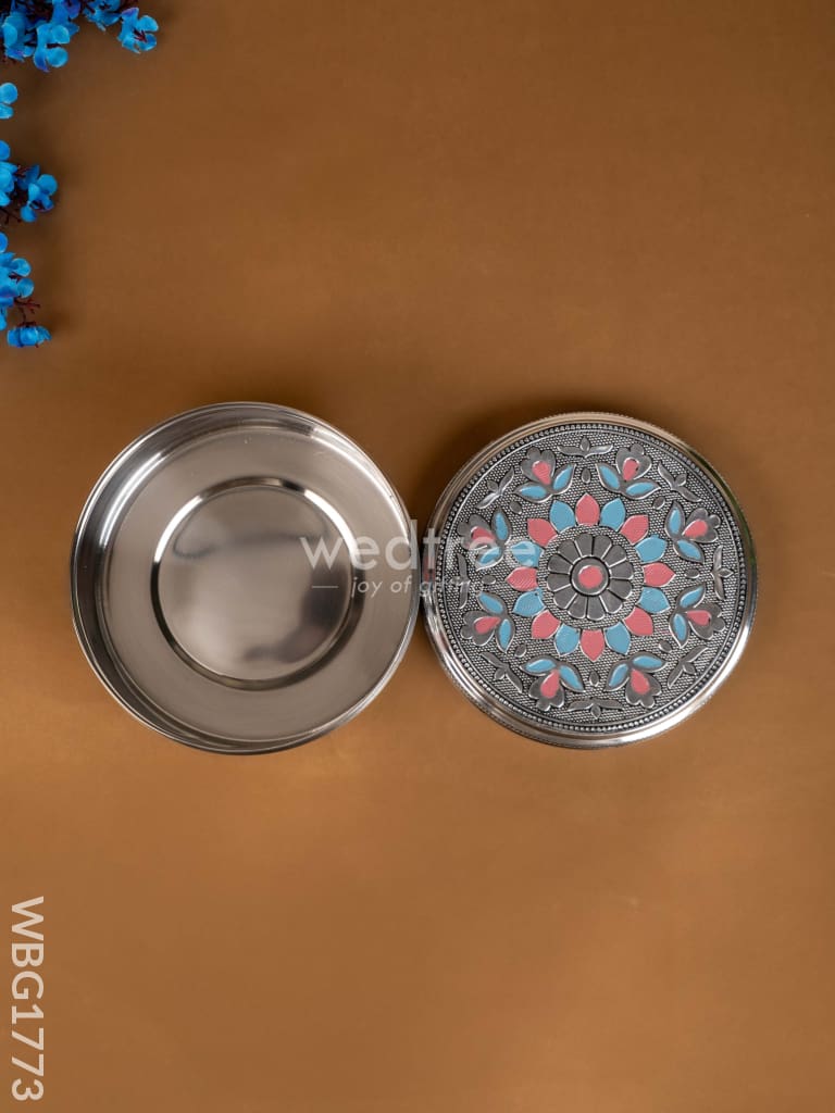 Oxidized Poori Box - 5 inch - WBG1773
