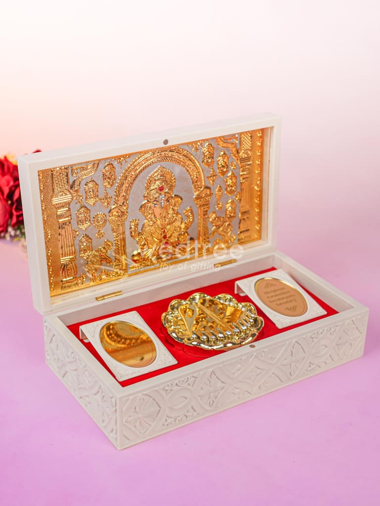 Paduka Prayer Box - Large - Ganesha - WL4786