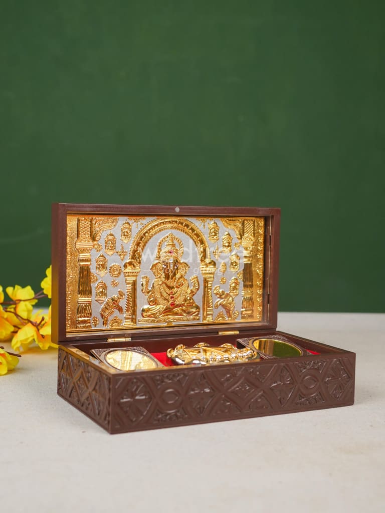 Paduka Prayer Box - Large - Ganesha - WL4786