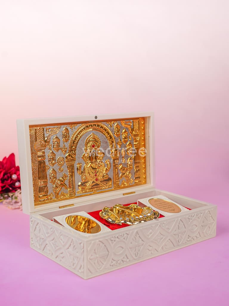 Paduka Prayer Box - Large - Ganesha - WL4786