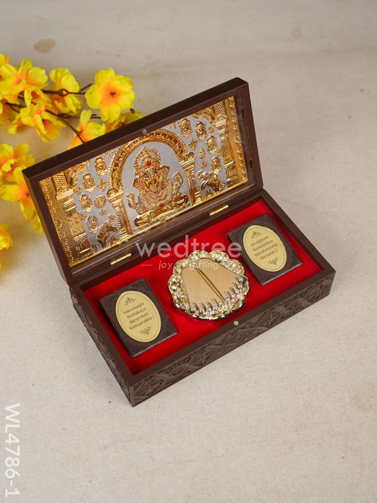 Paduka Prayer Box - Large - Ganesha - WL4786