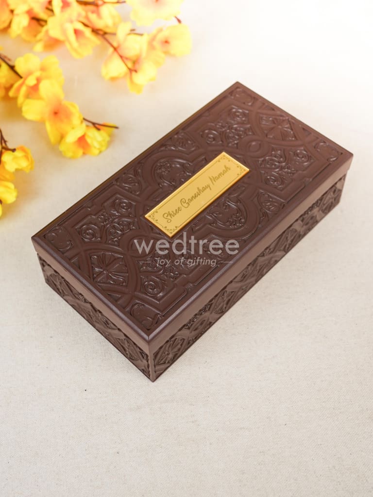 Paduka Prayer Box - Large - Radha-Krishna - 8 inch - WL4804