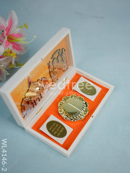Paduka Prayer Box (Large) -  Ram Dharbar- WL4146-2