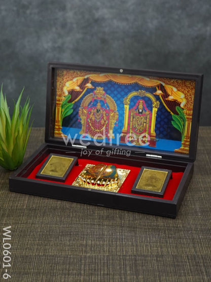 Paduka Prayer Box (Large) - Tirupathi Balaji Padmavathi Thayar - WL0601-6