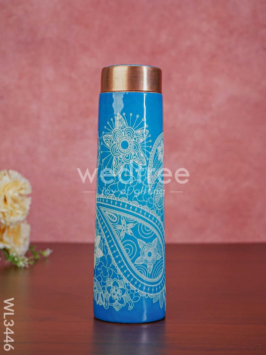 Paisley printed Copper Bottle - WL3446