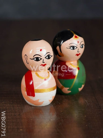 Pandit Couple - Channapatna Toy - WBG0791
