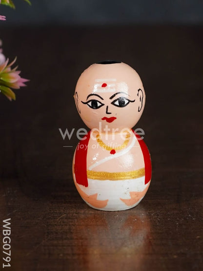 Pandit Couple - Channapatna Toy - WBG0791