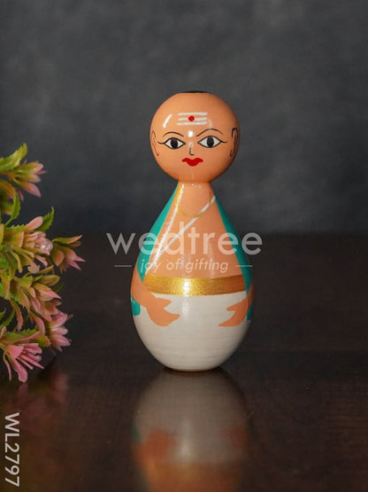 Pandit Couple - Channapatna Toy - WL2797