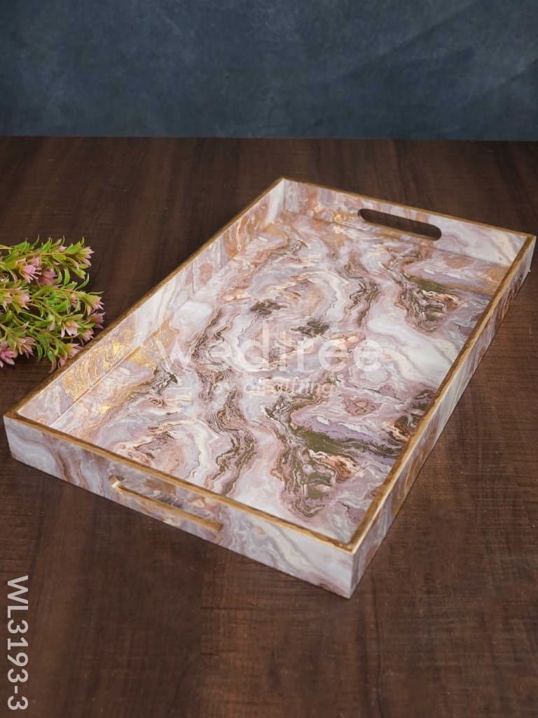 Pastel Pink Serving Tray - WL3193