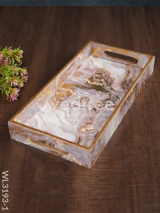Pastel Pink Serving Tray - WL3193