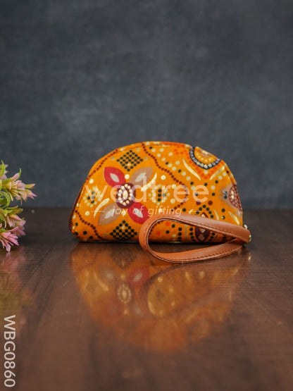Patola Printed Fabric Clutch - WBG0860
