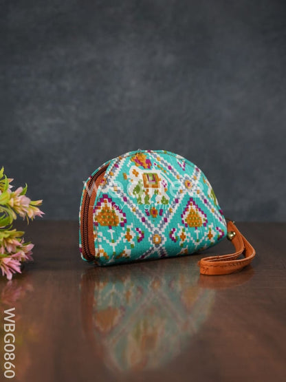 Patola Printed Fabric Clutch - WBG0860