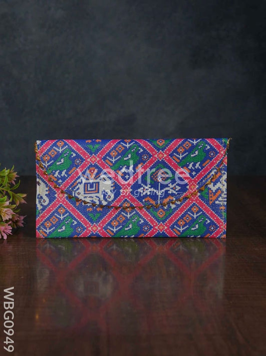 Patola Printed Fabric Purse - WBG0949