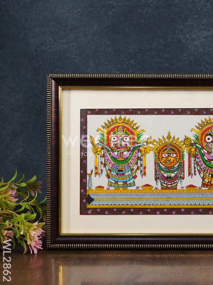 Pattachitra Painting Lord Jagannath Darbar - 10 x 7 - WL2862