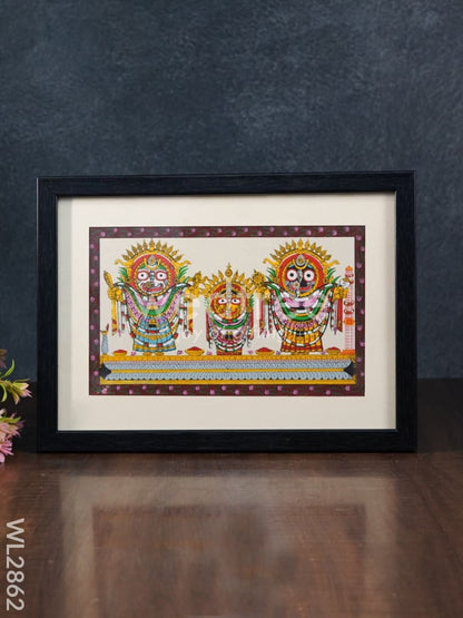 Pattachitra Painting Lord Jagannath Darbar - 10 x 7 - WL2862