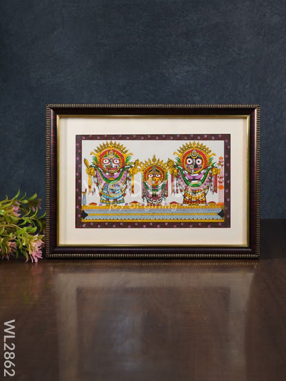 Pattachitra Painting Lord Jagannath Darbar - 10 x 7 - WL2862