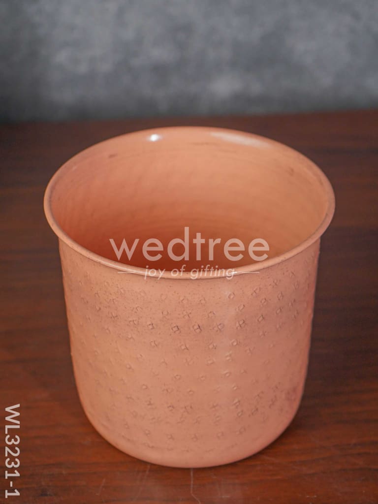 Peach Planter Pot & Stand - WL3231