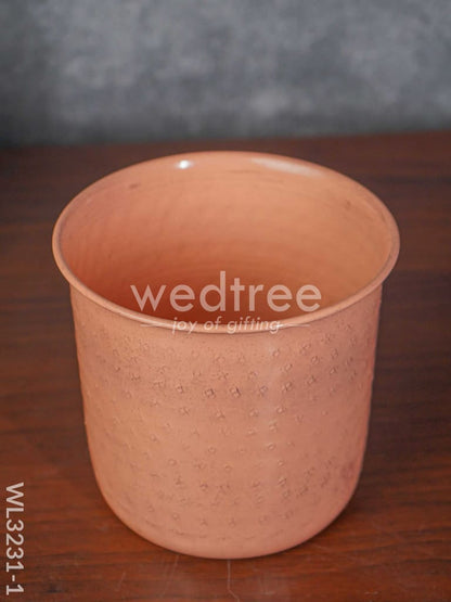 Peach Planter Pot & Stand - WL3231