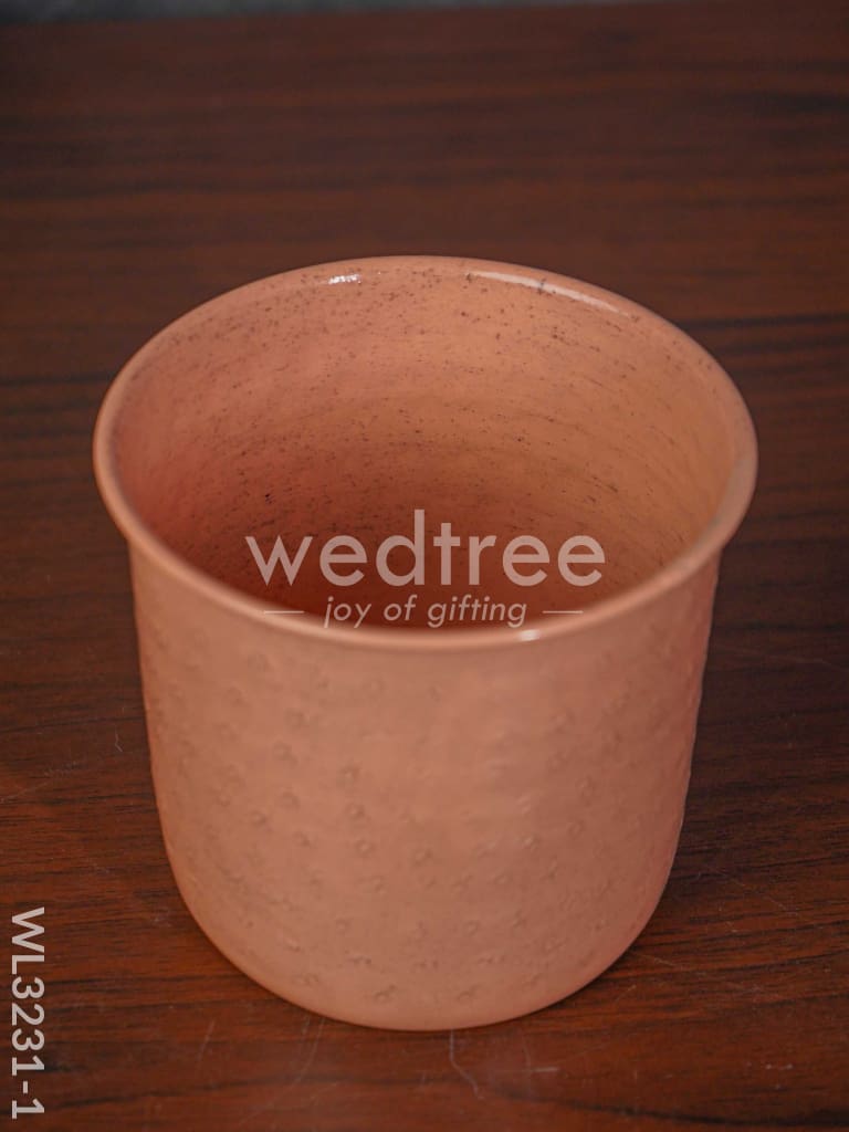 Peach Planter Pot & Stand - WL3231