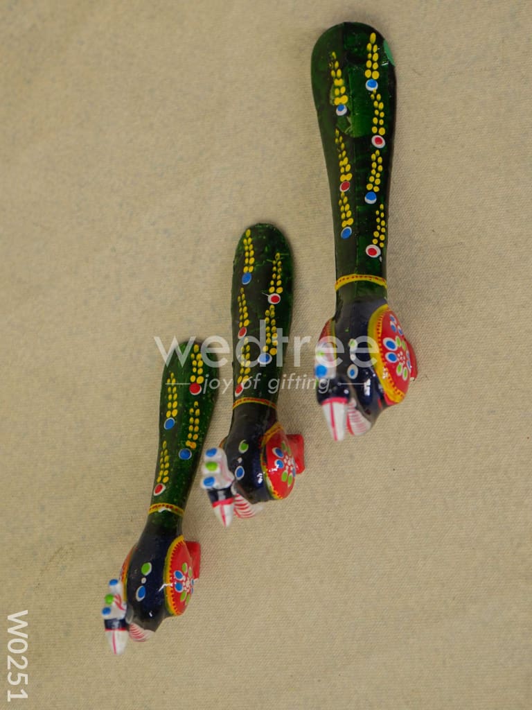 Peacock Set of 3 - W0251