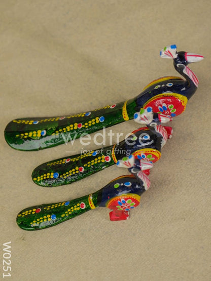 Peacock Set of 3 - W0251