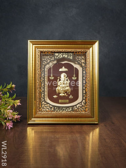Photo Frame Gold Plated - Ganesha - WL2918