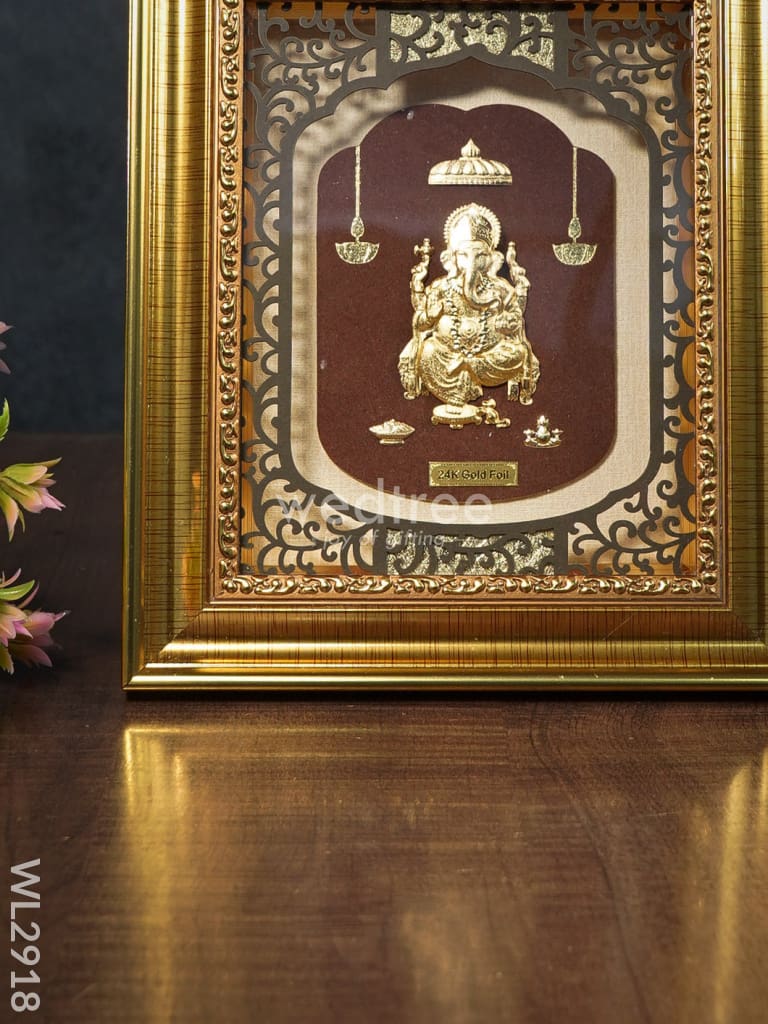 Photo Frame Gold Plated - Ganesha - WL2918