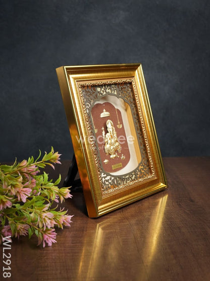 Photo Frame Gold Plated - Ganesha - WL2918