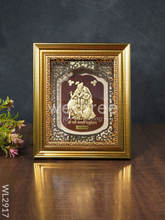 Photo Frame Gold Plated - Radha Krishna - WL2917