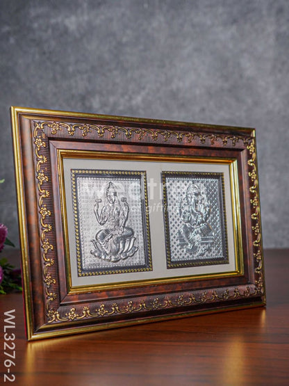 Photoframe Silver Plated - Lakshmi Ganesha - WL3276-2