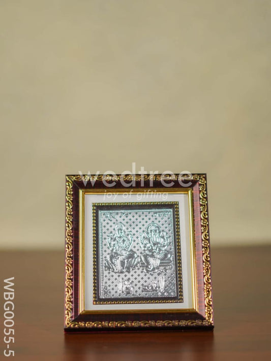 Photoframe Silver Plated - Medium - Lakshmi Ganesha - WBG0055-5