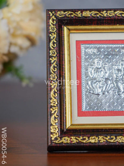 Photoframe Silver Plated - Small - Lakshmi Ganesh  - WBG0054-6