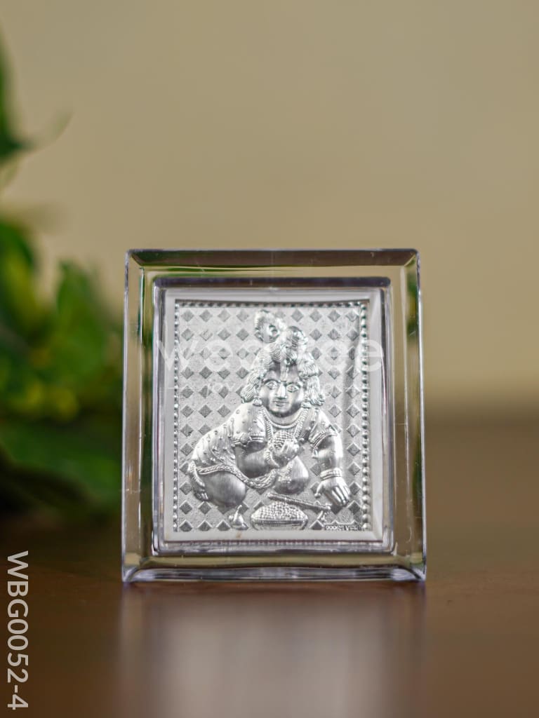 Photoframe with stand Silver Plated - Small - Krishna - WBG0052-4