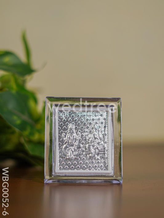 Photoframe with stand Silver Plated - Small - Lakshmi Ganesh - WBG0052-6