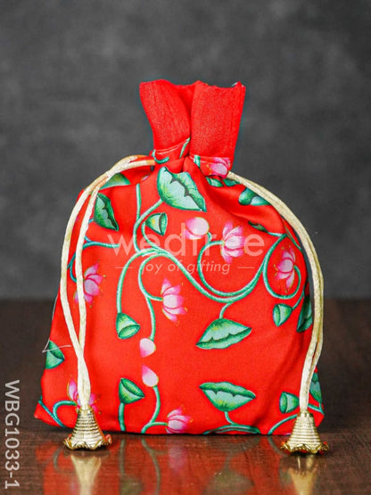 Pichwai Print String Bag - WBG1033
