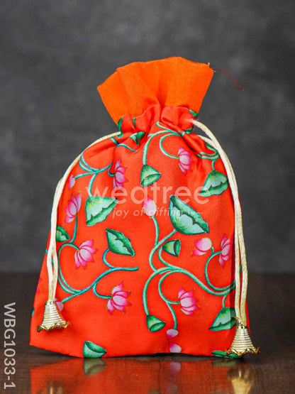 Pichwai Print String Bag - WBG1033
