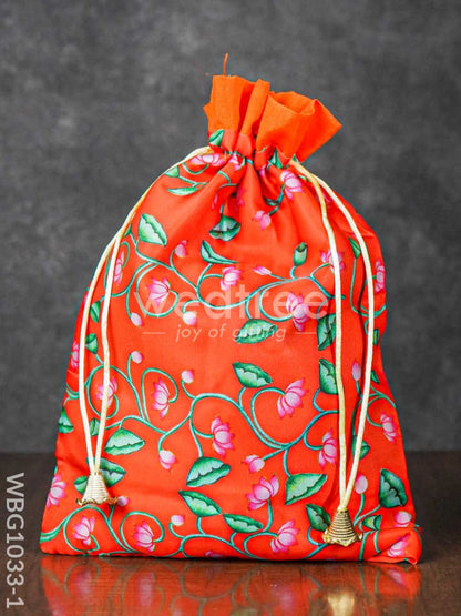 Pichwai Print String Bag - WBG1033