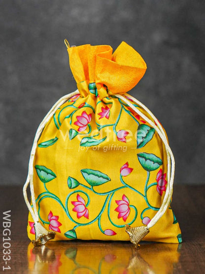 Pichwai Print String Bag - WBG1033