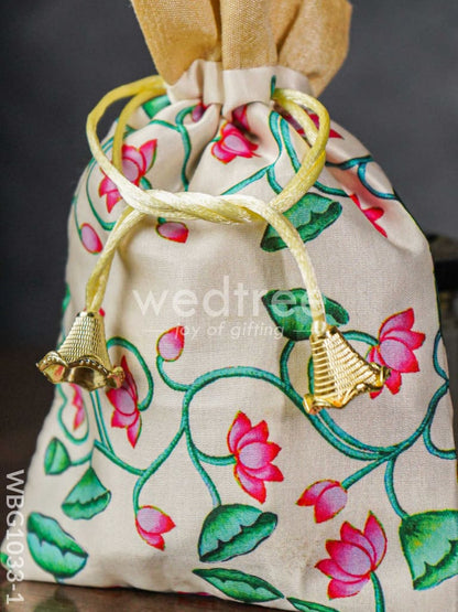 Pichwai Print String Bag - WBG1033