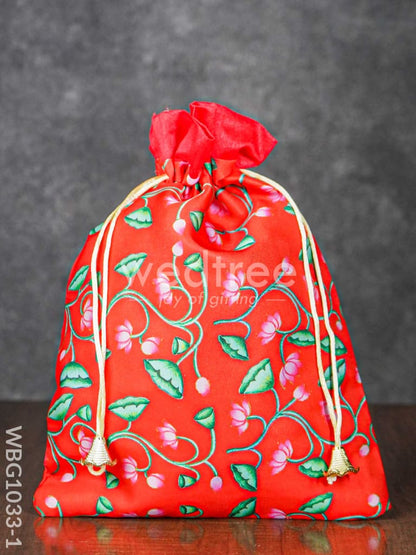 Pichwai Print String Bag - WBG1033