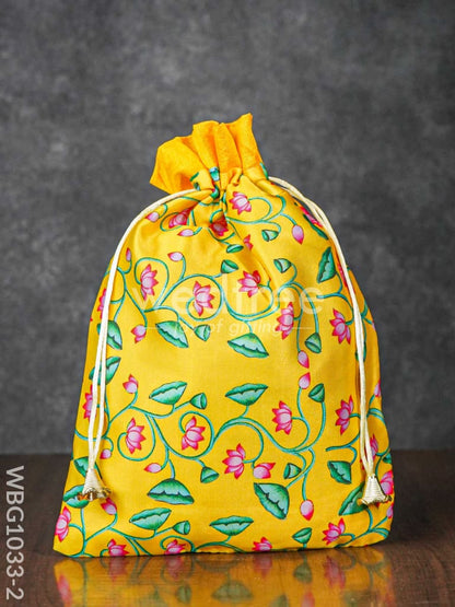 Pichwai Print String Bag - WBG1033